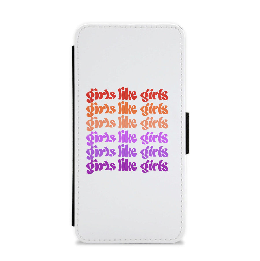 Girls like girls - Pride Flip / Wallet Phone Case