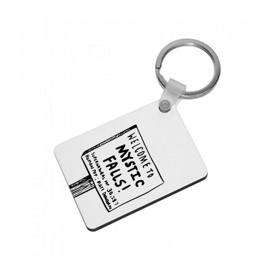 Welcome to Mystic Falls - Vampire Diaries Keyring - Fun Cases