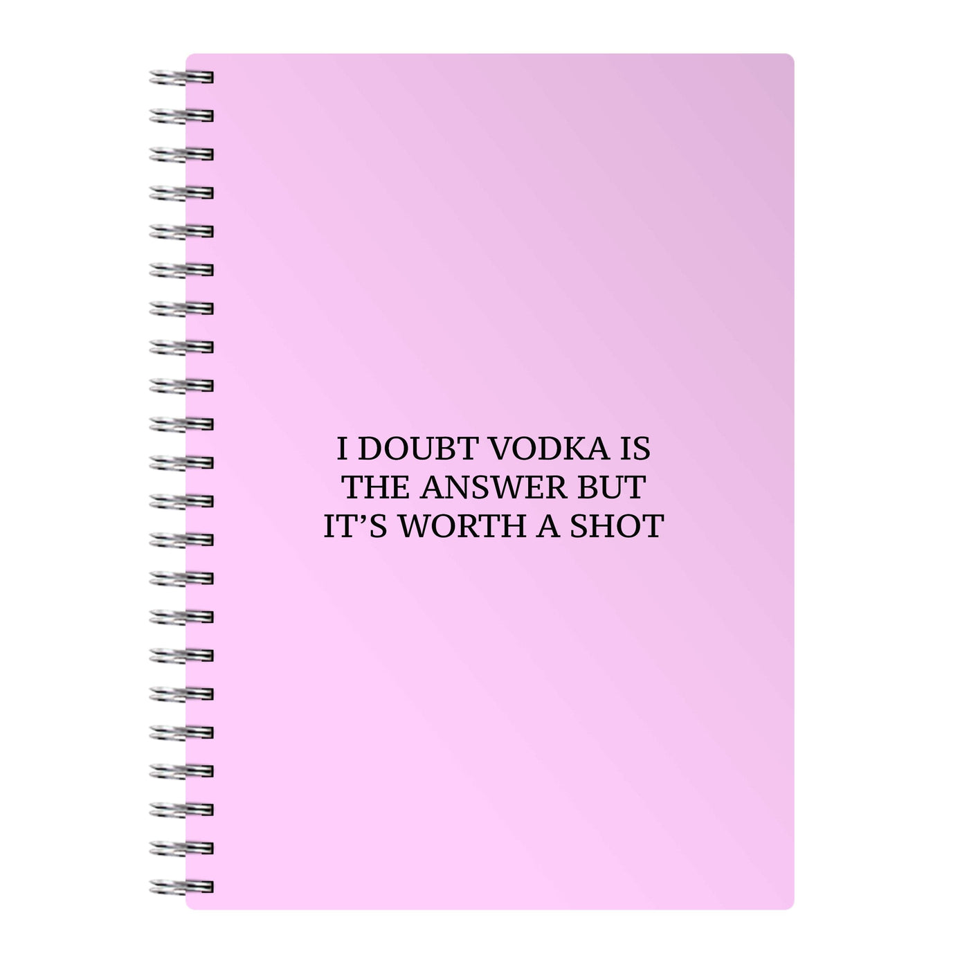I Doubt Vodka - Summer Quotes Notebook