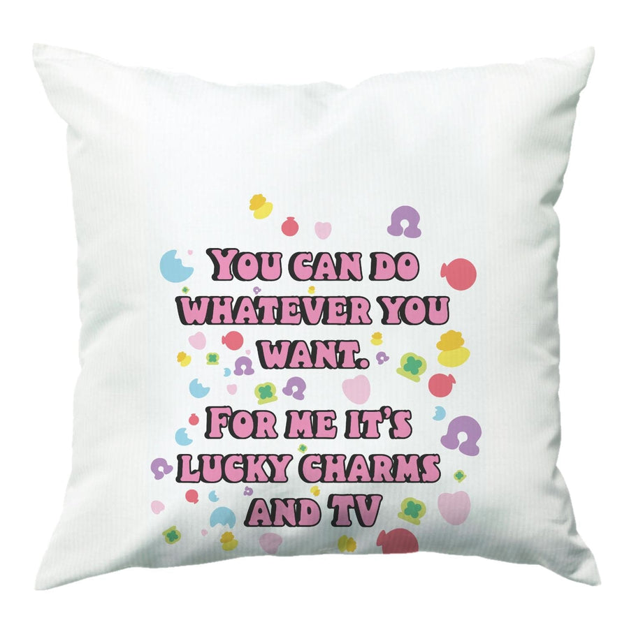 Lucky Charms And Tv- Community Cushion