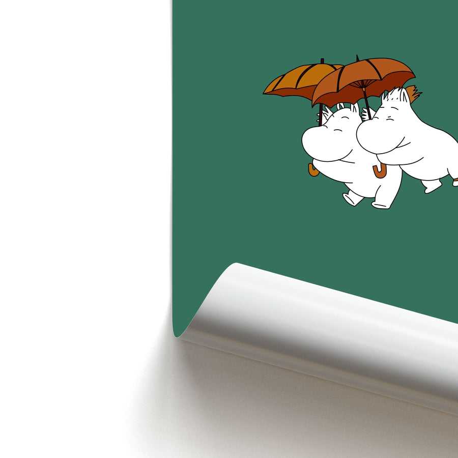 Moomin Umbrellas  Poster
