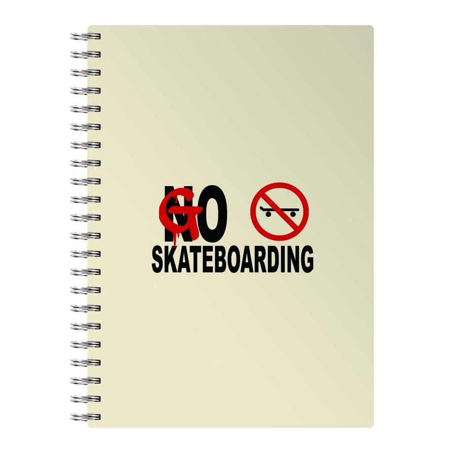 Go Skateboarding - Skate Aesthetic  Notebook