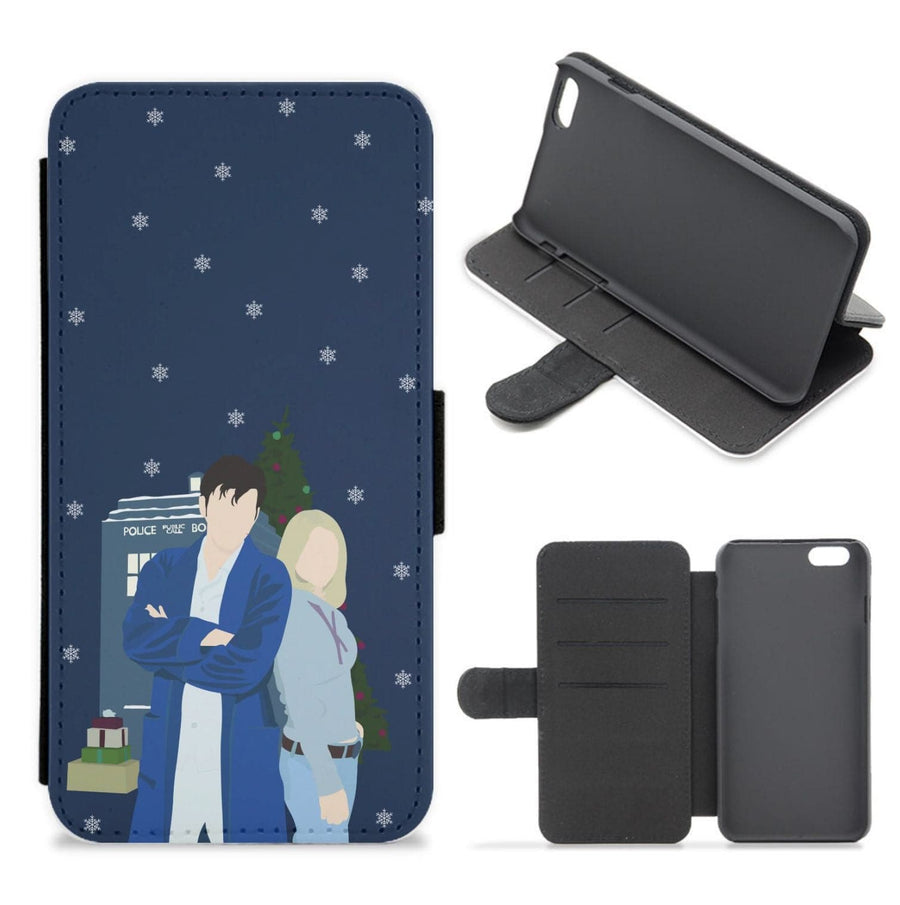 Rose And The Doctor - Doctor Who Flip / Wallet Phone Case