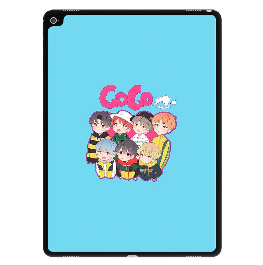 Go Go BTS Cartoon iPad Case
