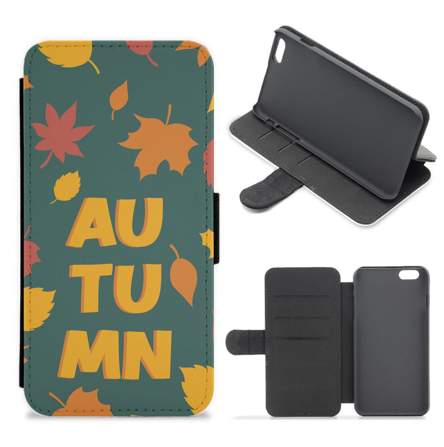 Leaves - Autumn Flip / Wallet Phone Case