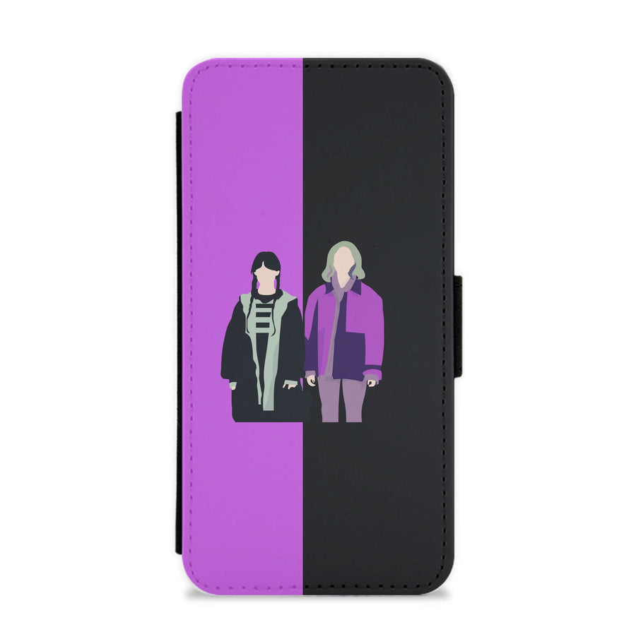 Wednesday And Enid - Wednesday Flip / Wallet Phone Case
