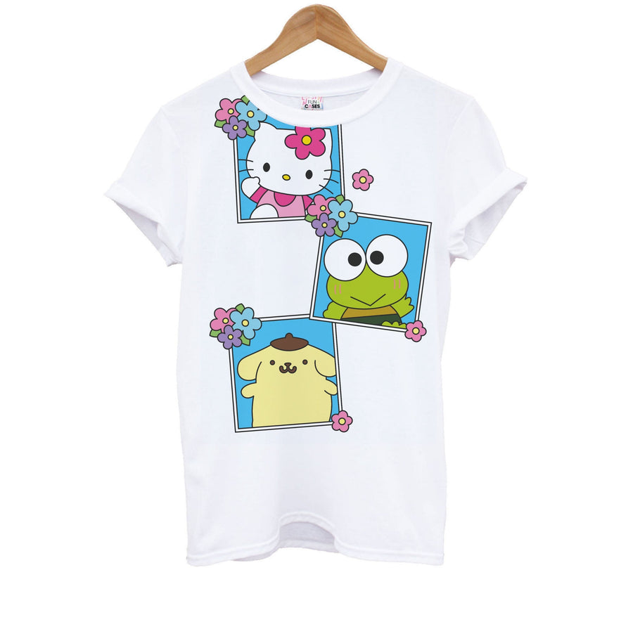 Pompompurin, Hello Kitty And Keroppi - Hello Kitty Kids T-Shirt