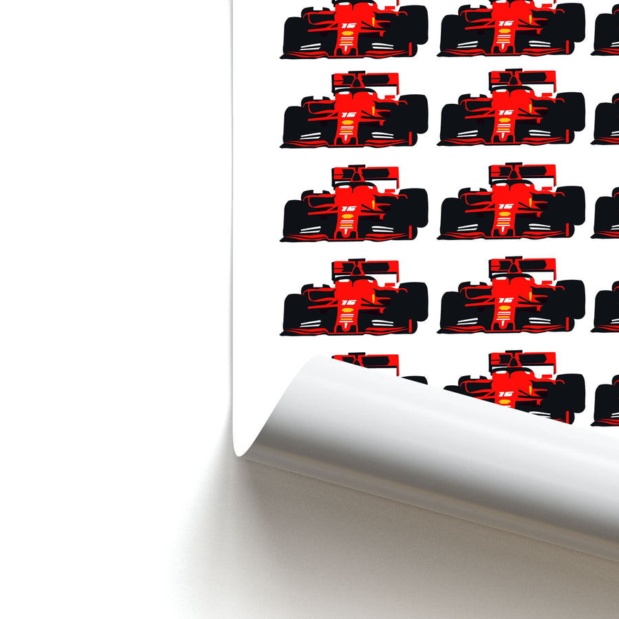 F1 Car Collage Poster