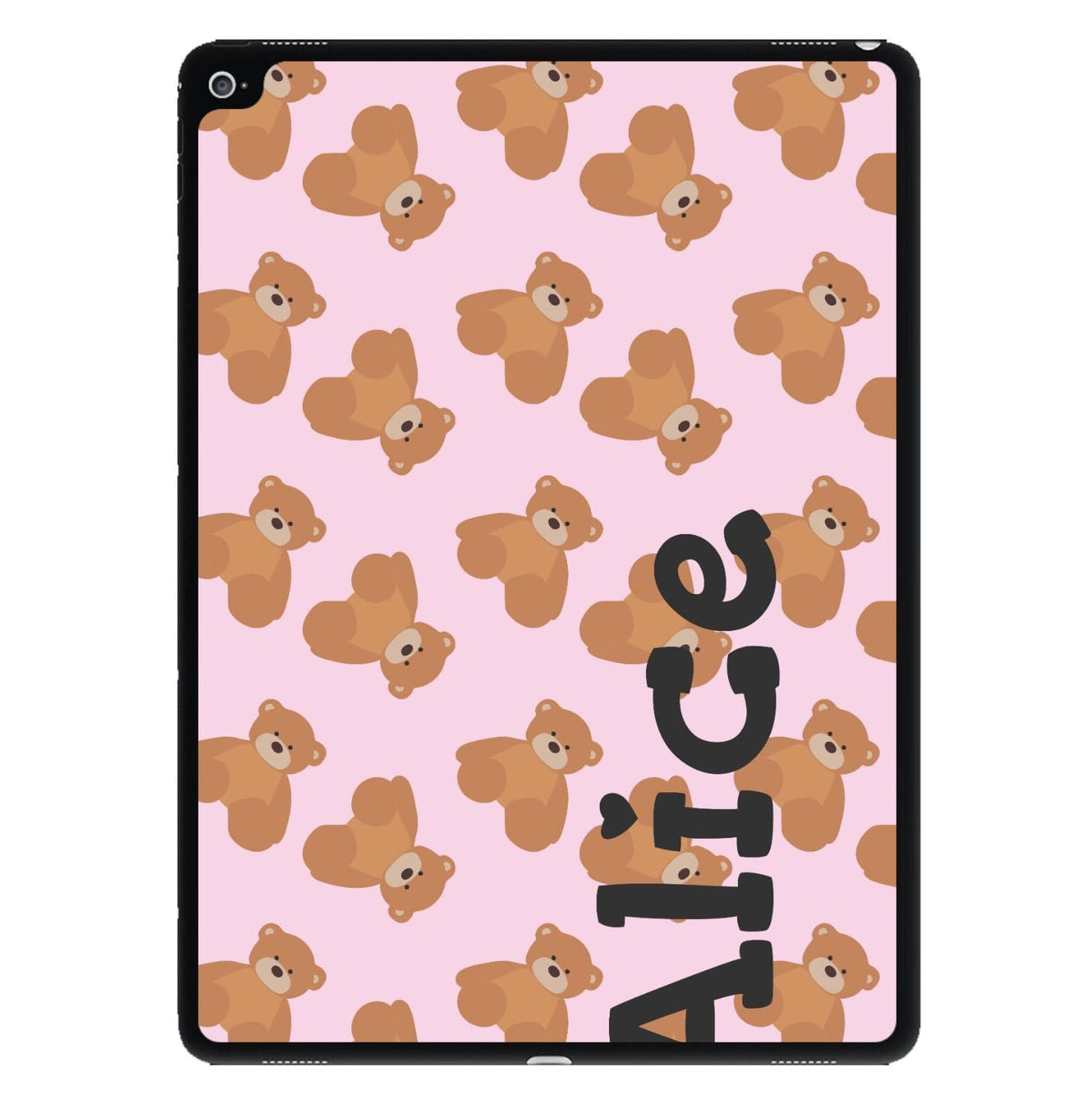 Teddy Bear Pattern - Personalised Christmas  iPad Case