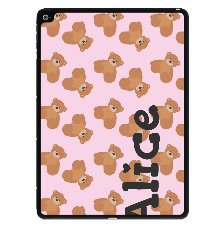 Teddy Bear Pattern - Personalised Christmas  iPad Case