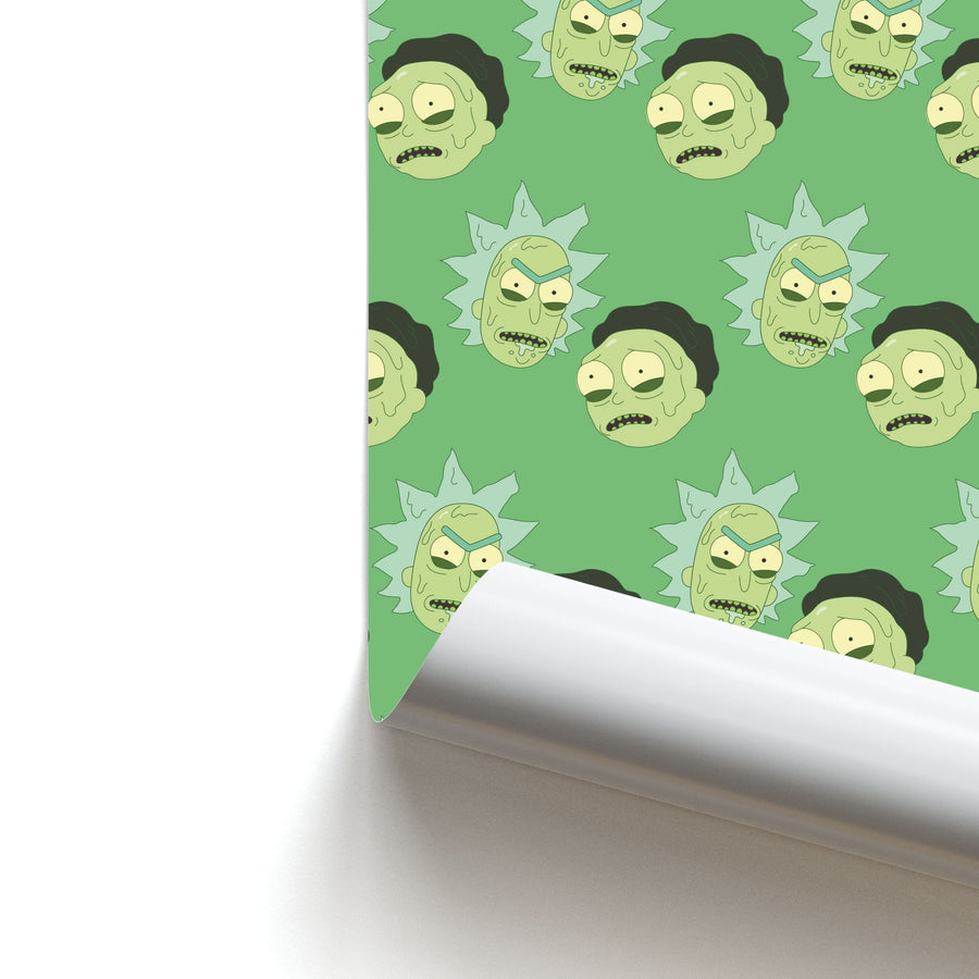 Rick And Morty Pattern Poster