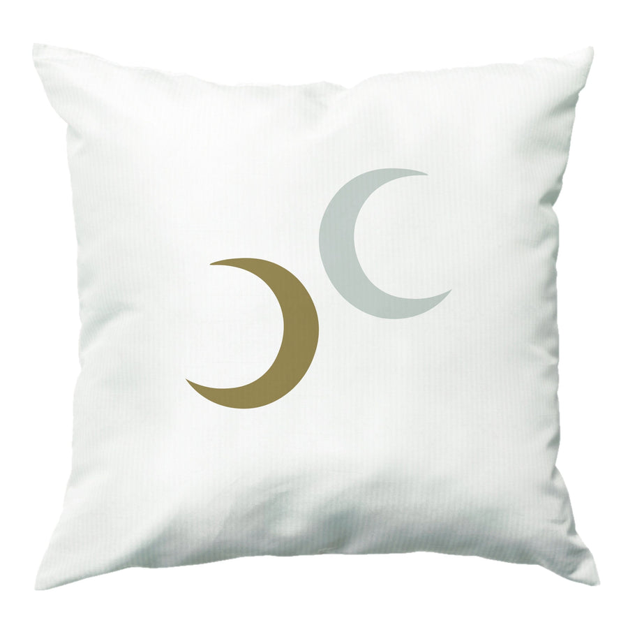 Gold And Silver Moons - Moon Knight Cushion