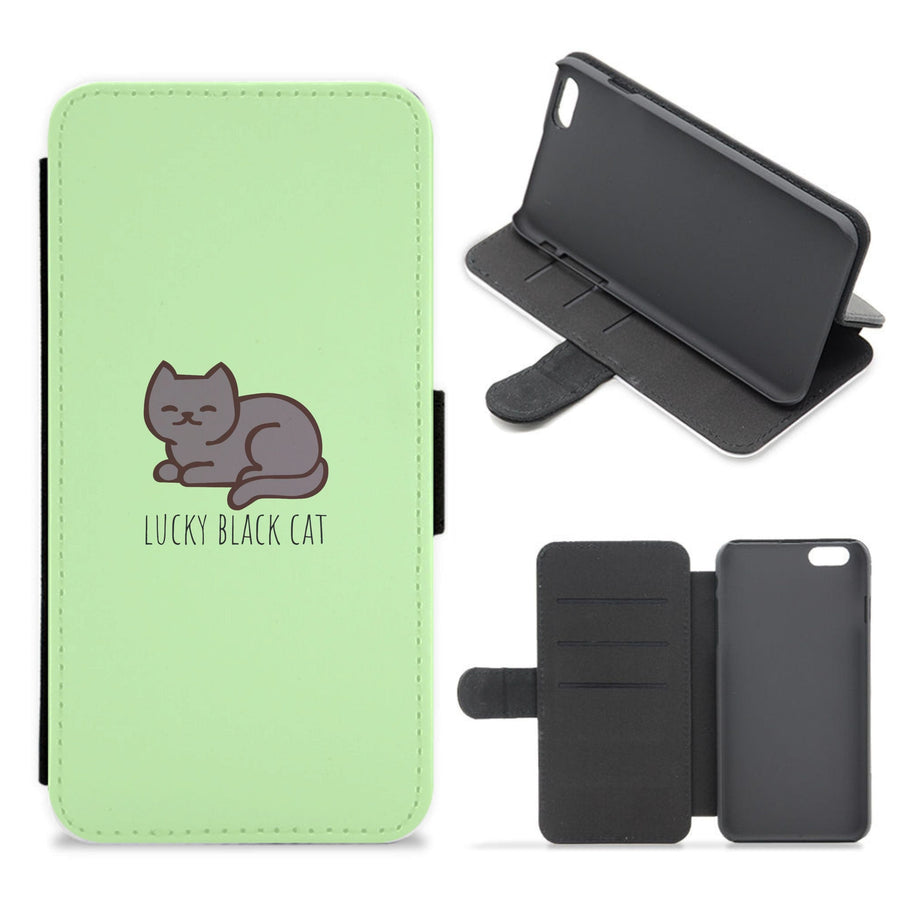 Lucky Black Cat - Cats Flip / Wallet Phone Case