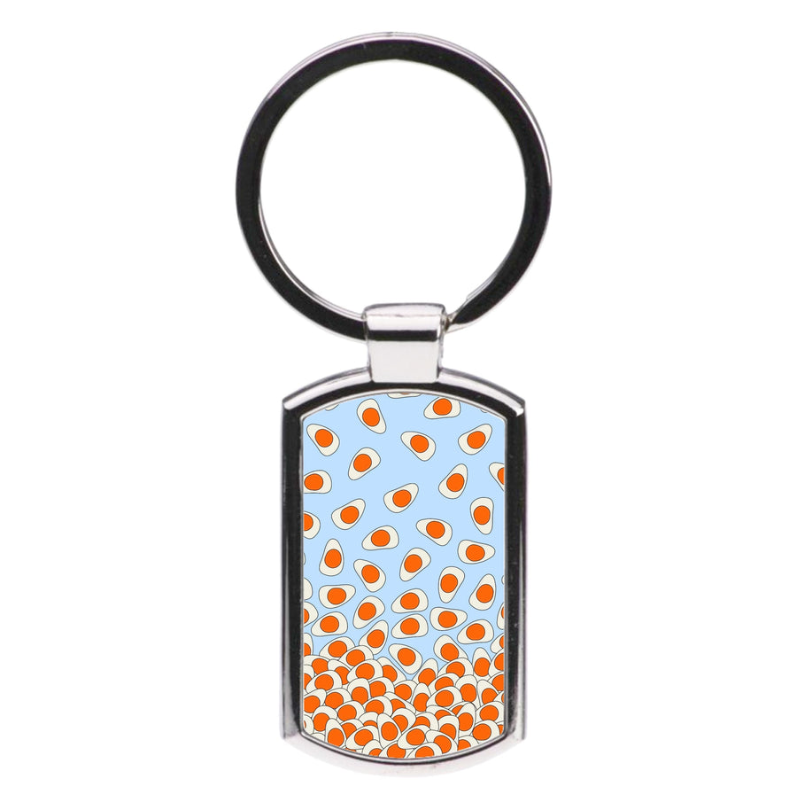 Fried Eggs - Sweets Patterns Luxury Keyring