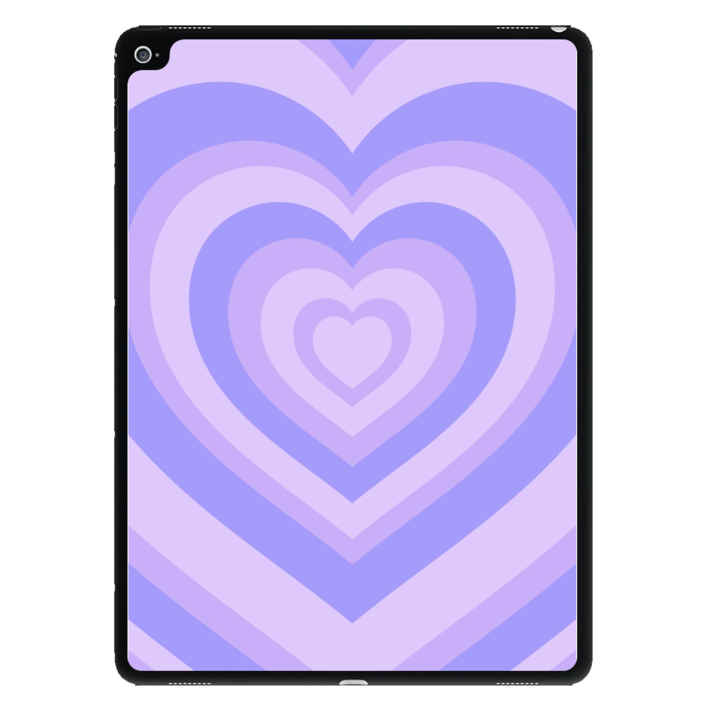 Purple - Colourful Hearts iPad Case