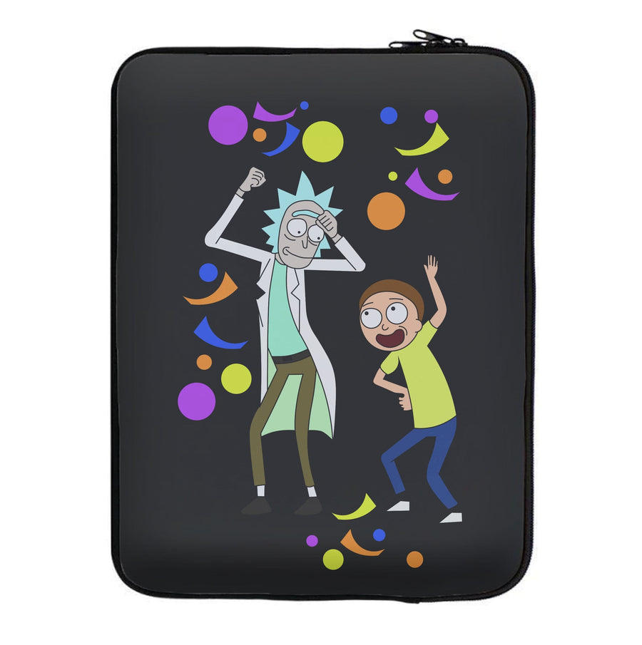 Rick And Morty Dancing Laptop Sleeve