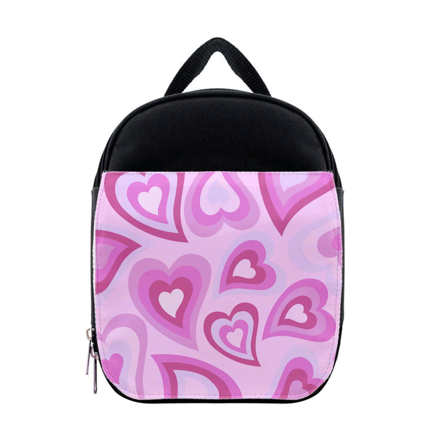 Pink Hearts - Trippy Patterns Lunchbox