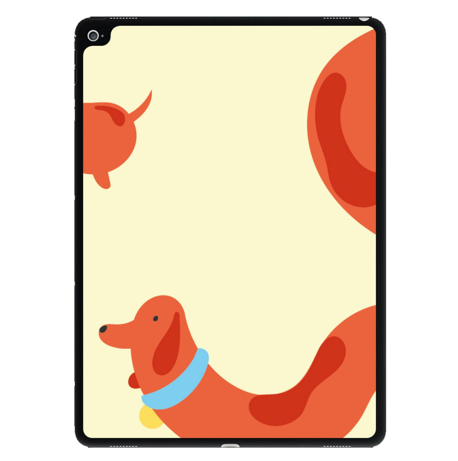 Sausage dog wrapped round - Dachshunds iPad Case