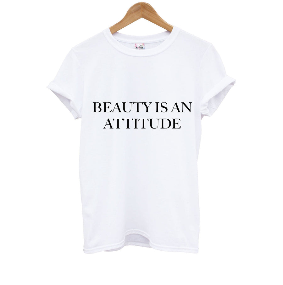 Beauty Is An Attitude - Clean Girl Aesthetic Kids T-Shirt