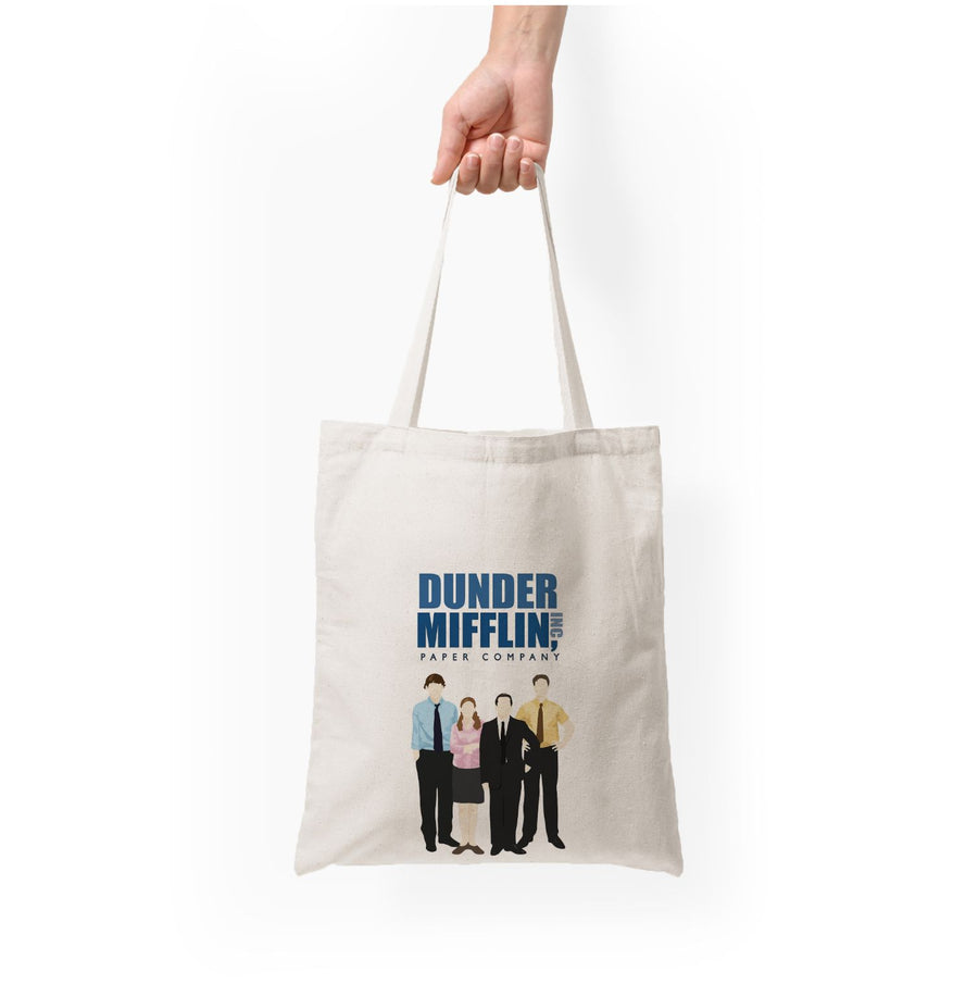 The Office Cartoon - Dunder Mifflin Tote Bag