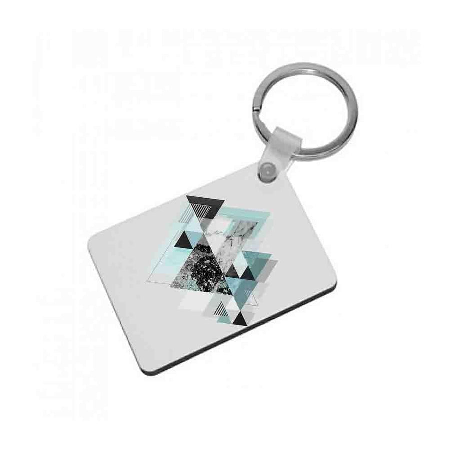 Triange Marble Pattern Keyring - Fun Cases