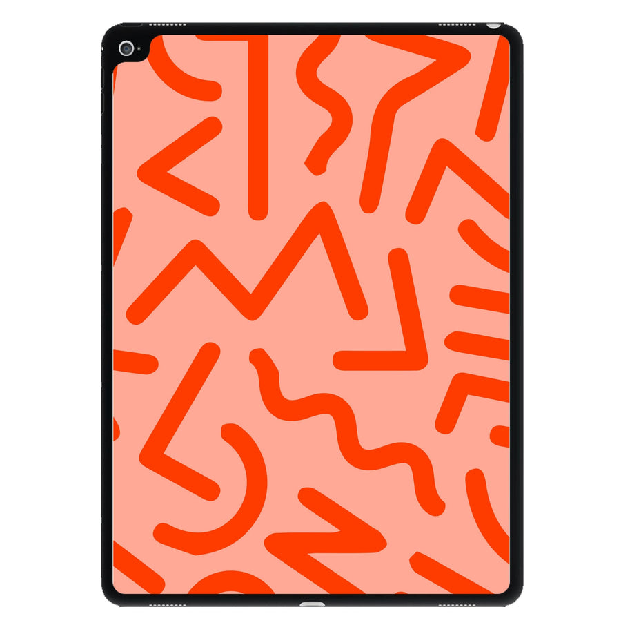 Red Abstract - Eighties iPad Case