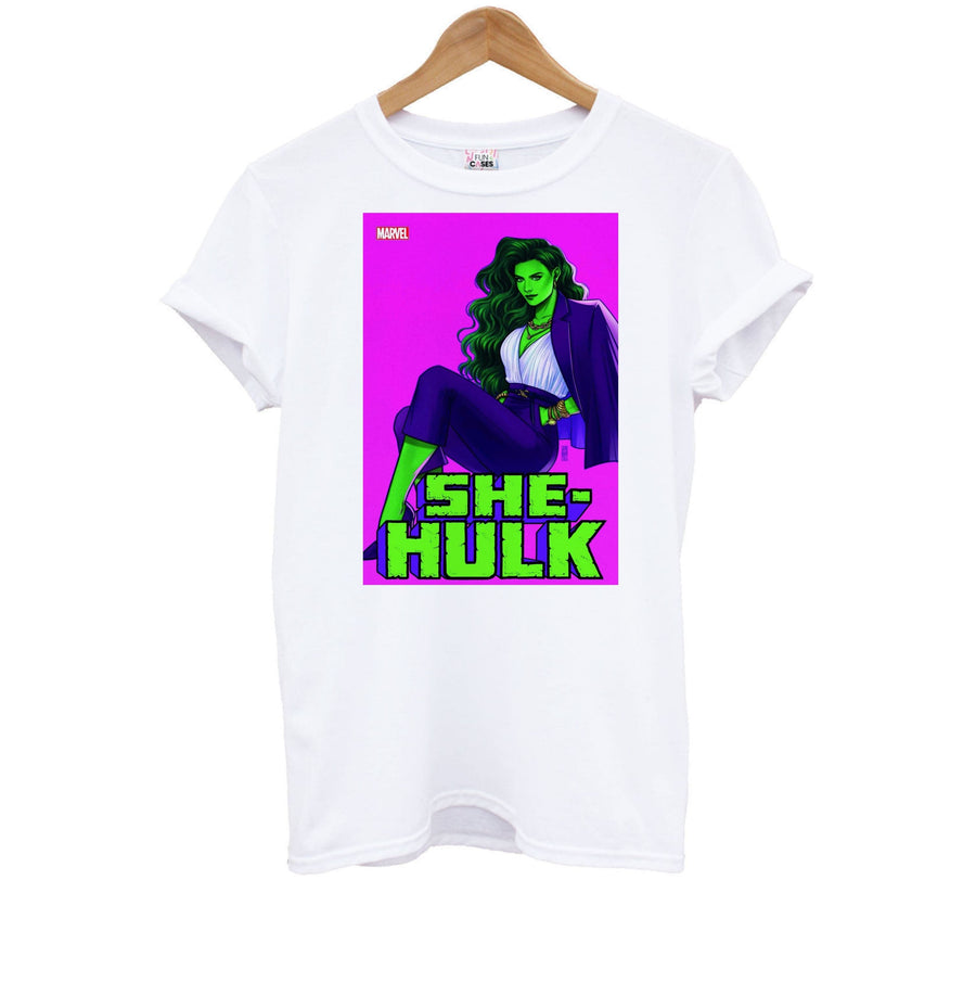 Suited Up - She Hulk Kids T-Shirt
