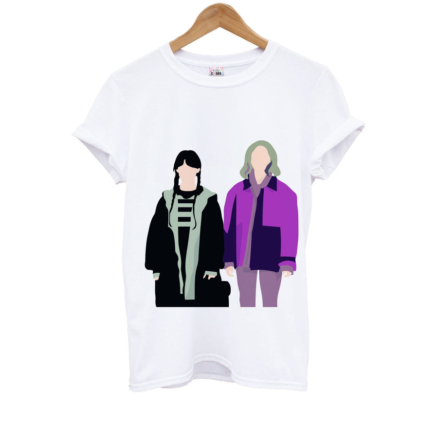 Wednesday And Enid - Wednesday Kids T-Shirt