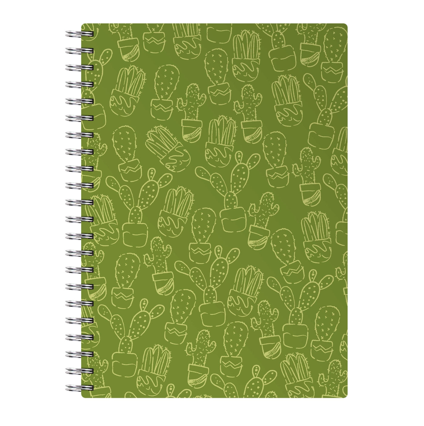 Green And Yellow Cacti - Western  Notebook