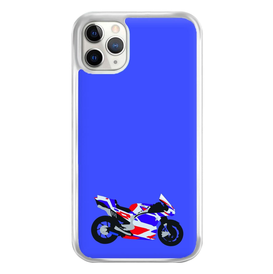 Red And Purple Motorbike - Moto GP Phone Case