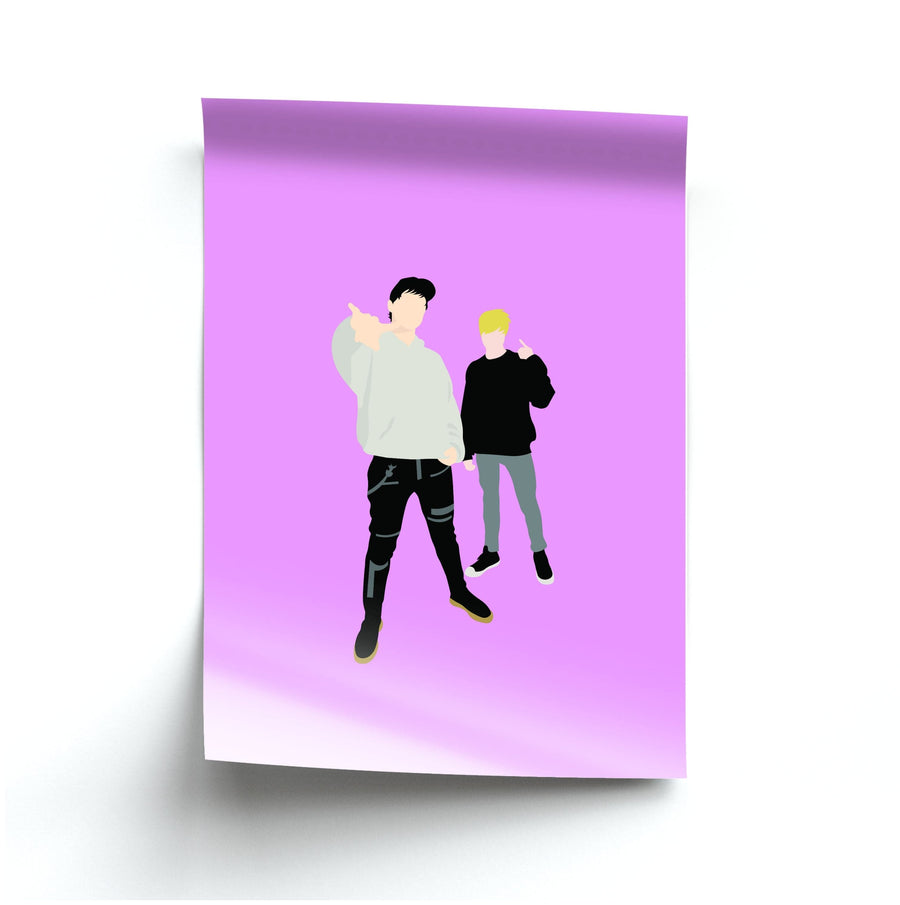 Standing - Sam And Colby Poster