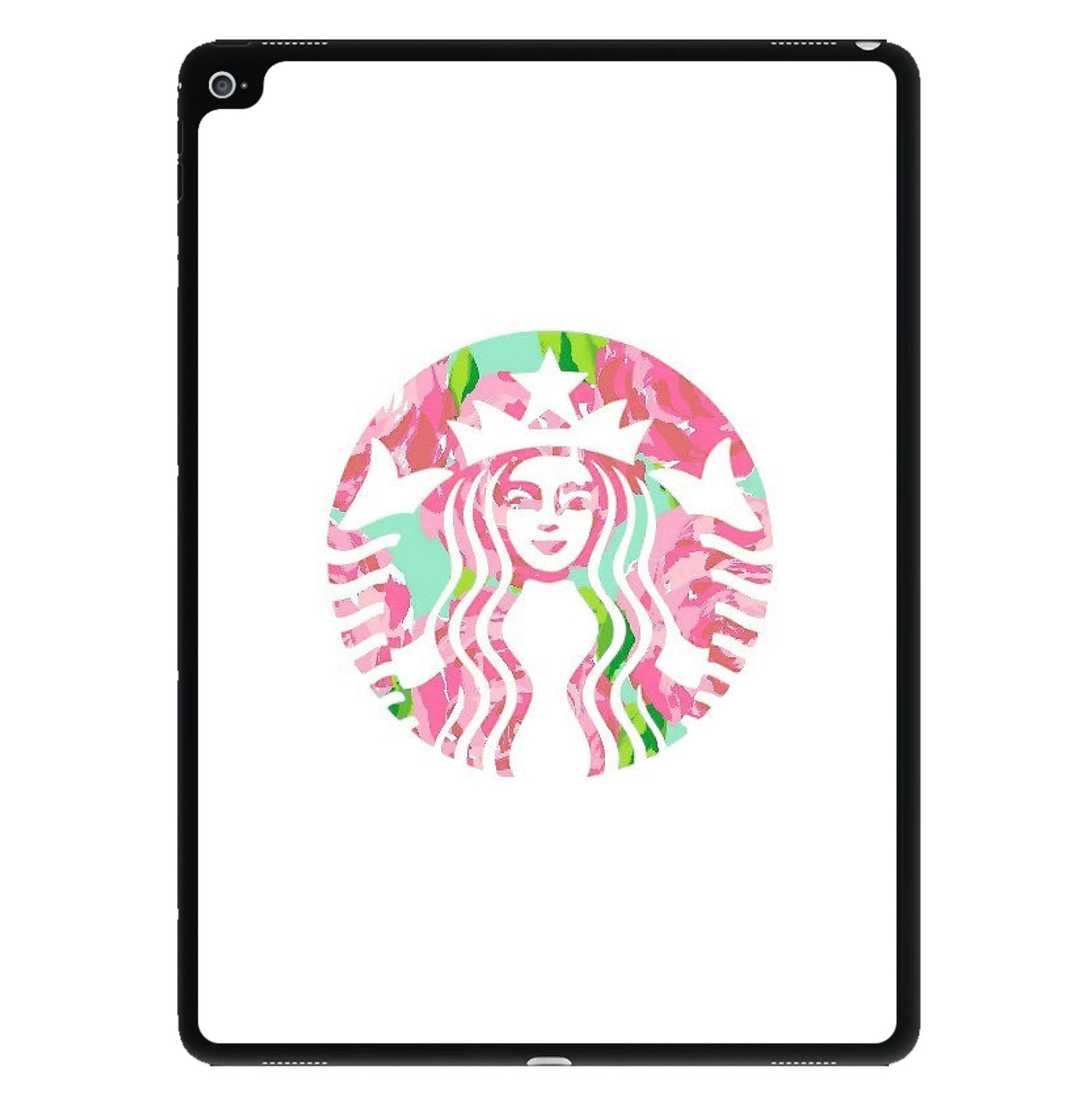 Pink Starbucks Logo iPad Case