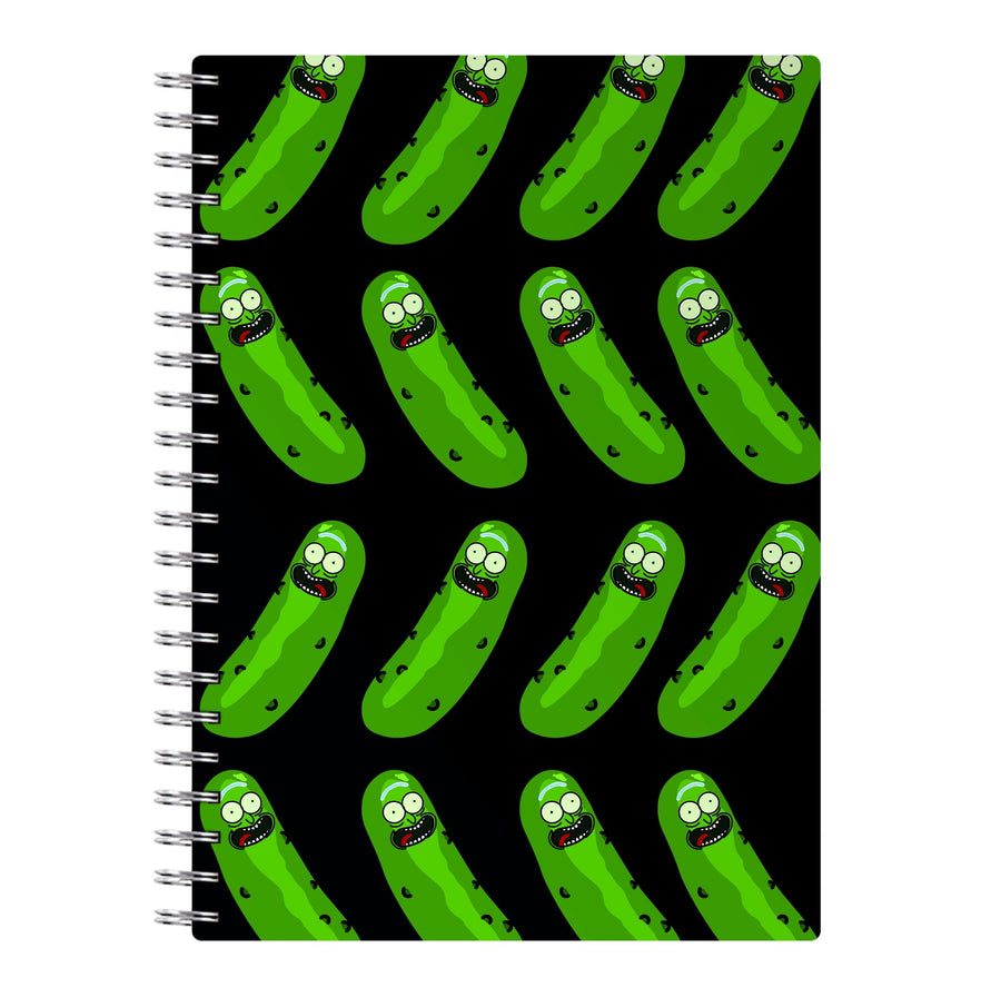 Pickle Rick Pattern - Rick And Morty Notebook