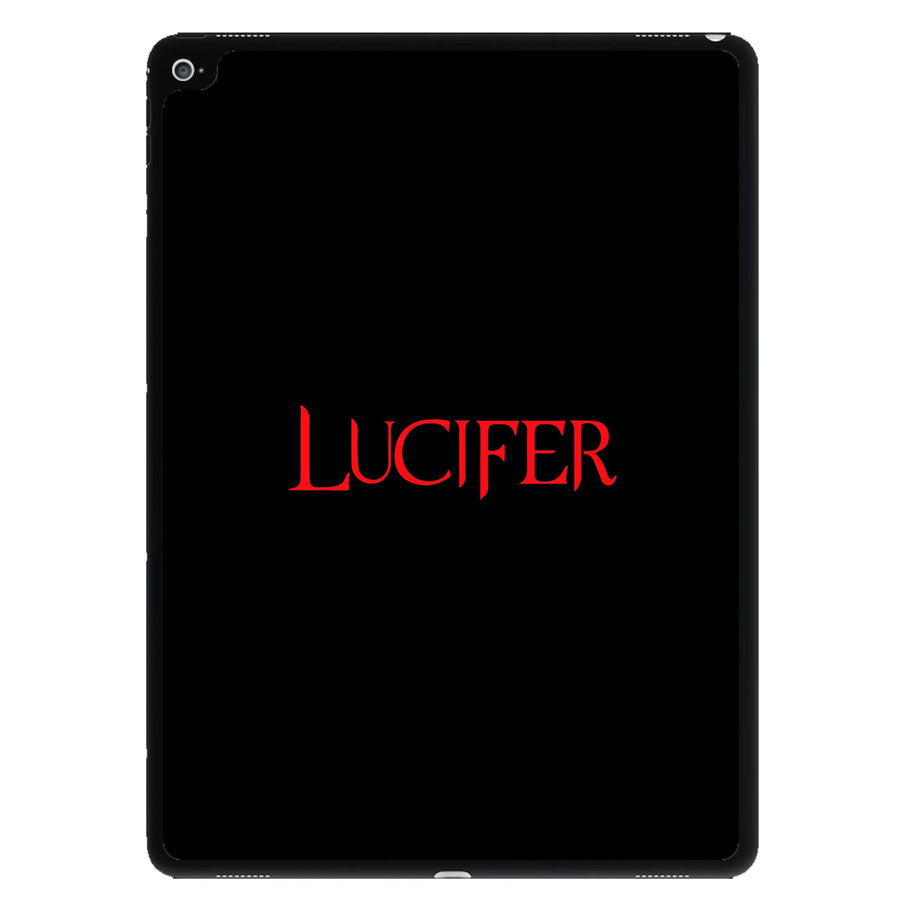 Lucifer Text iPad Case