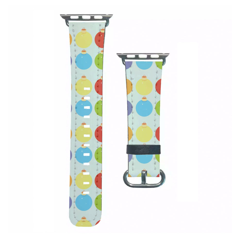 Baubles - Christmas Patterns Apple Watch Strap