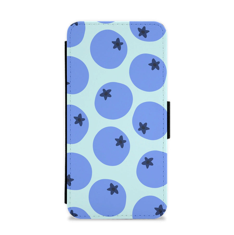 Blueberries - Fruit Patterns Flip / Wallet Phone Case