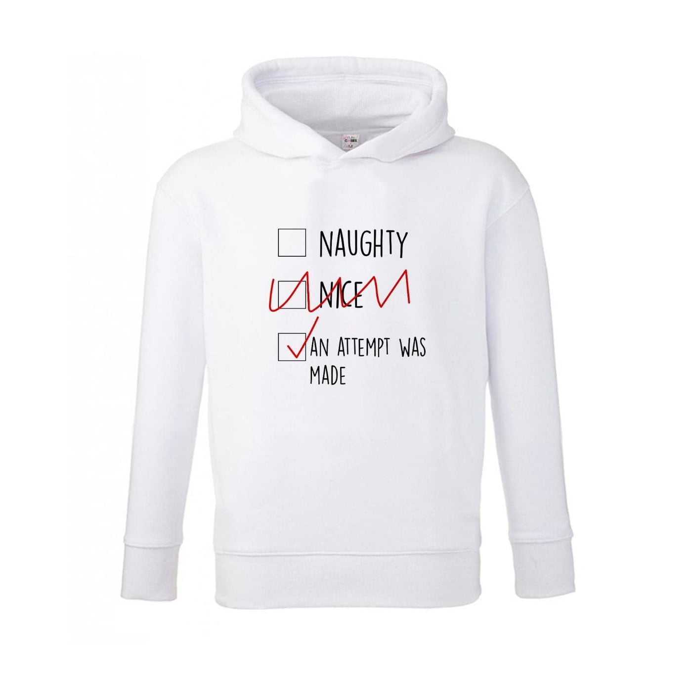 An Attempt Was Made - Naughty Or Nice  Kids Hoodie