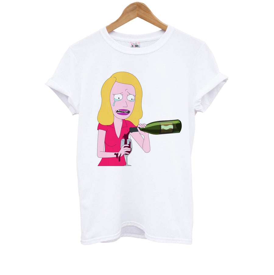 Beth Crying - Rick And Morty Kids T-Shirt