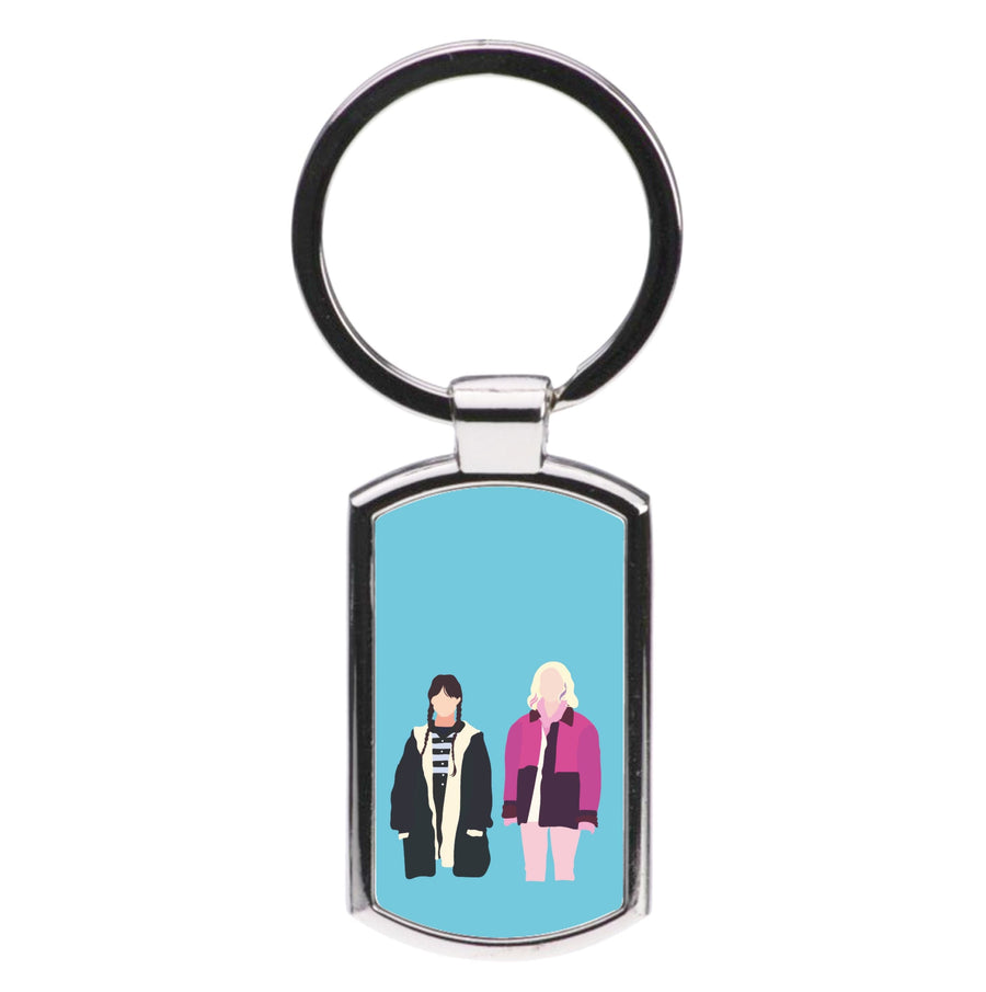 Enid Sinclair And Wednesday - Wednesday Luxury Keyring