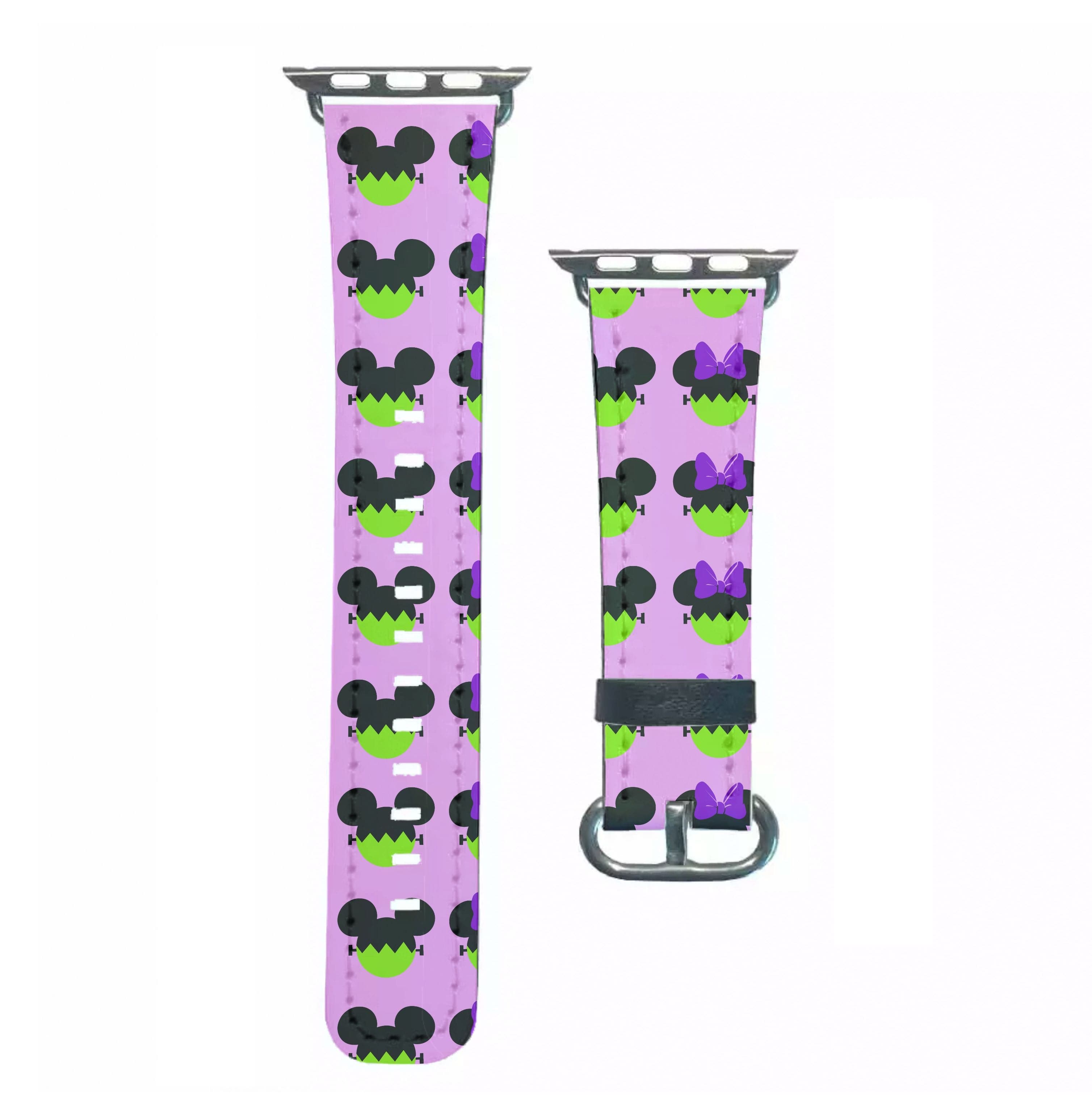 Frankenstein Mice Pattern Halloween Apple Watch Strap