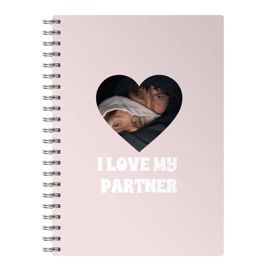 I Love My Partner - Personalised Couples Notebook