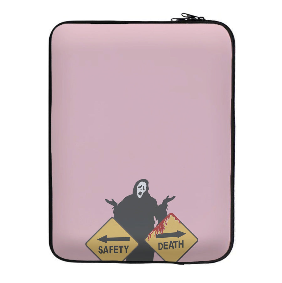 Safety Or Death - Scream Laptop Sleeve