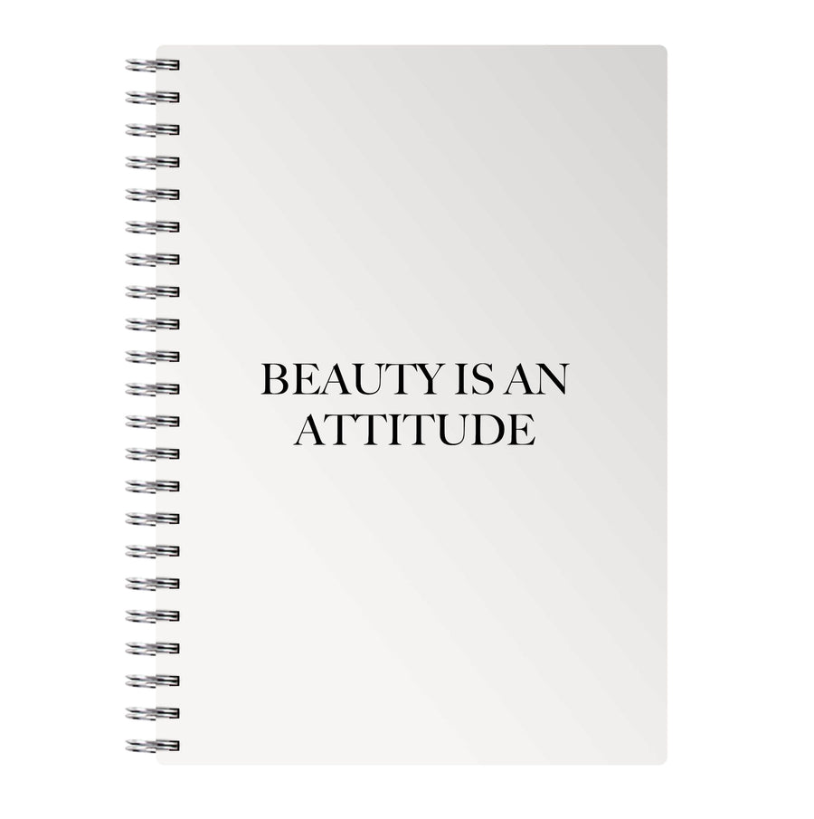 Beauty Is An Attitude - Clean Girl Aesthetic Notebook
