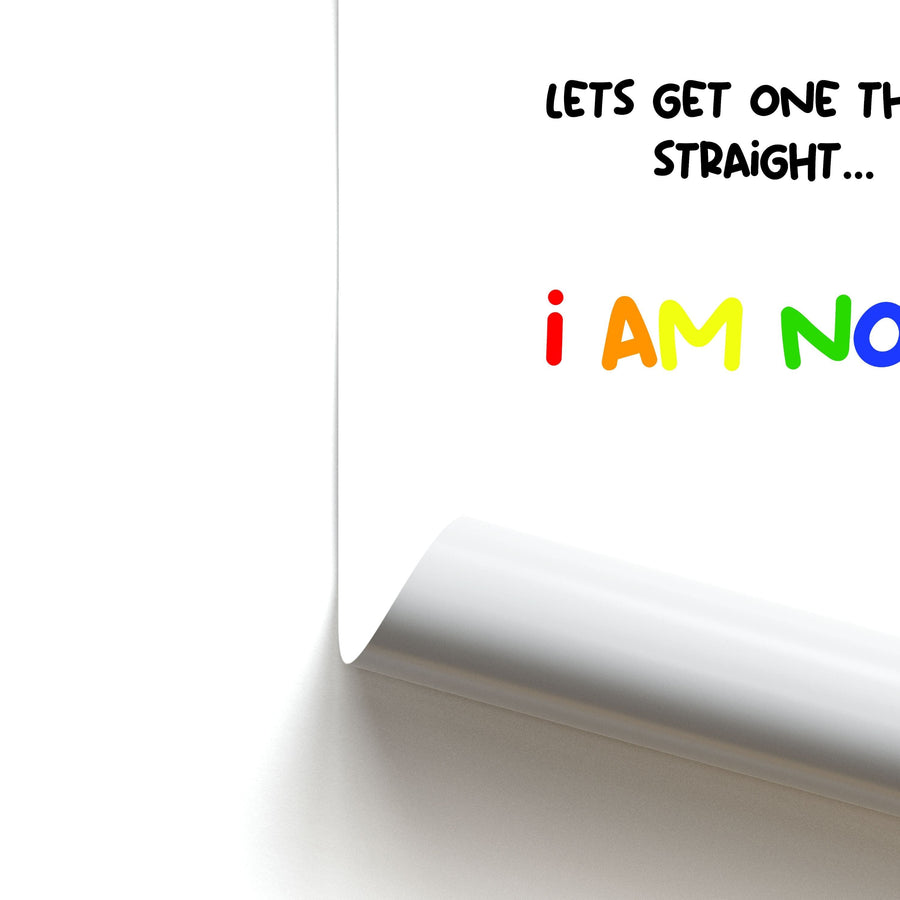 I Am Not - Pride Poster