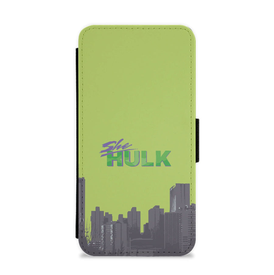 City - She Hulk Flip / Wallet Phone Case