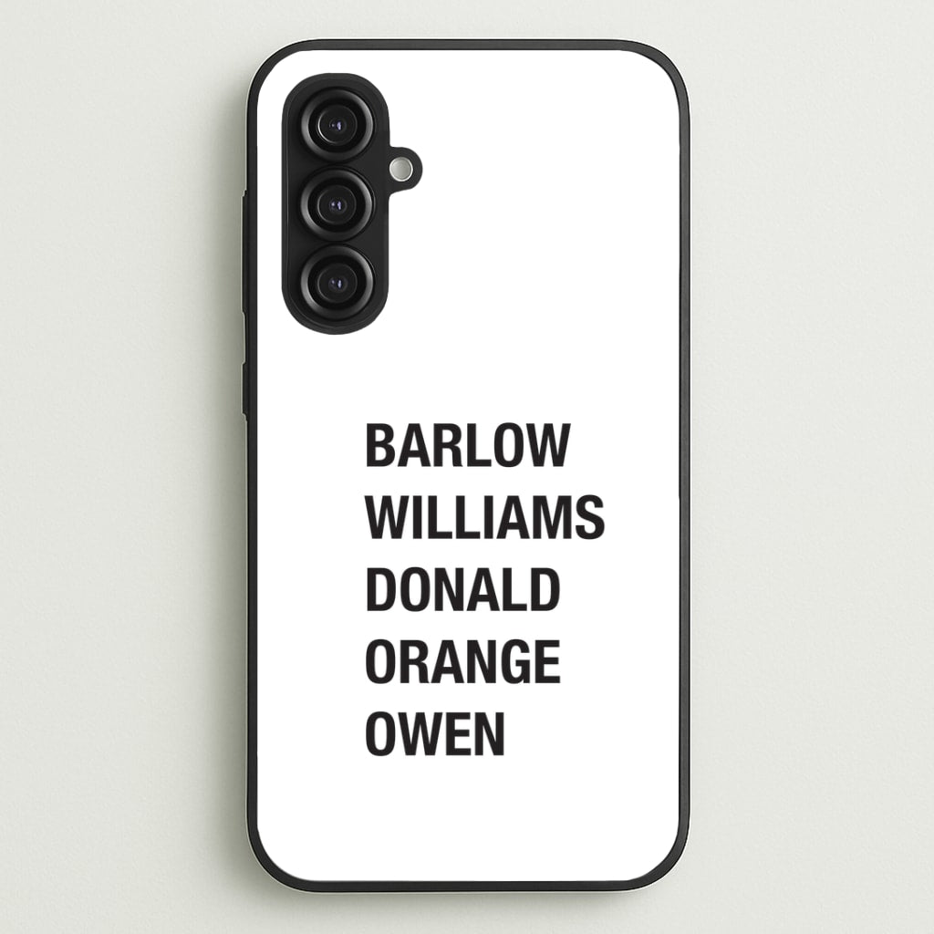 Take Band Members Names Galaxy S23FE Case