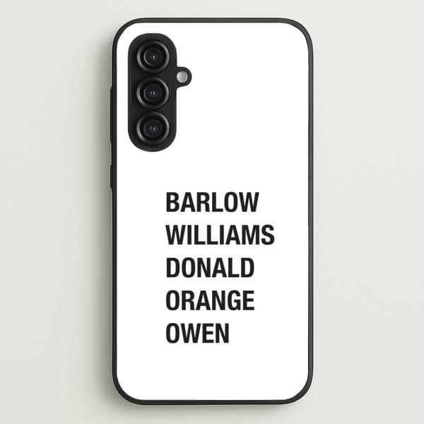Take Band Members Names Galaxy S23FE Case