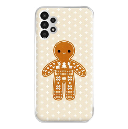 Christmas Jumper Pattern Gingerbread Man Phone Case