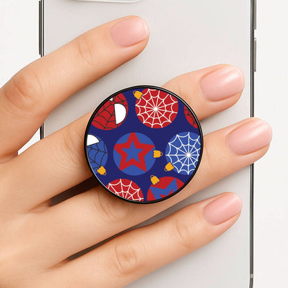 Spider Hero Baubles Pattern Phone Grip