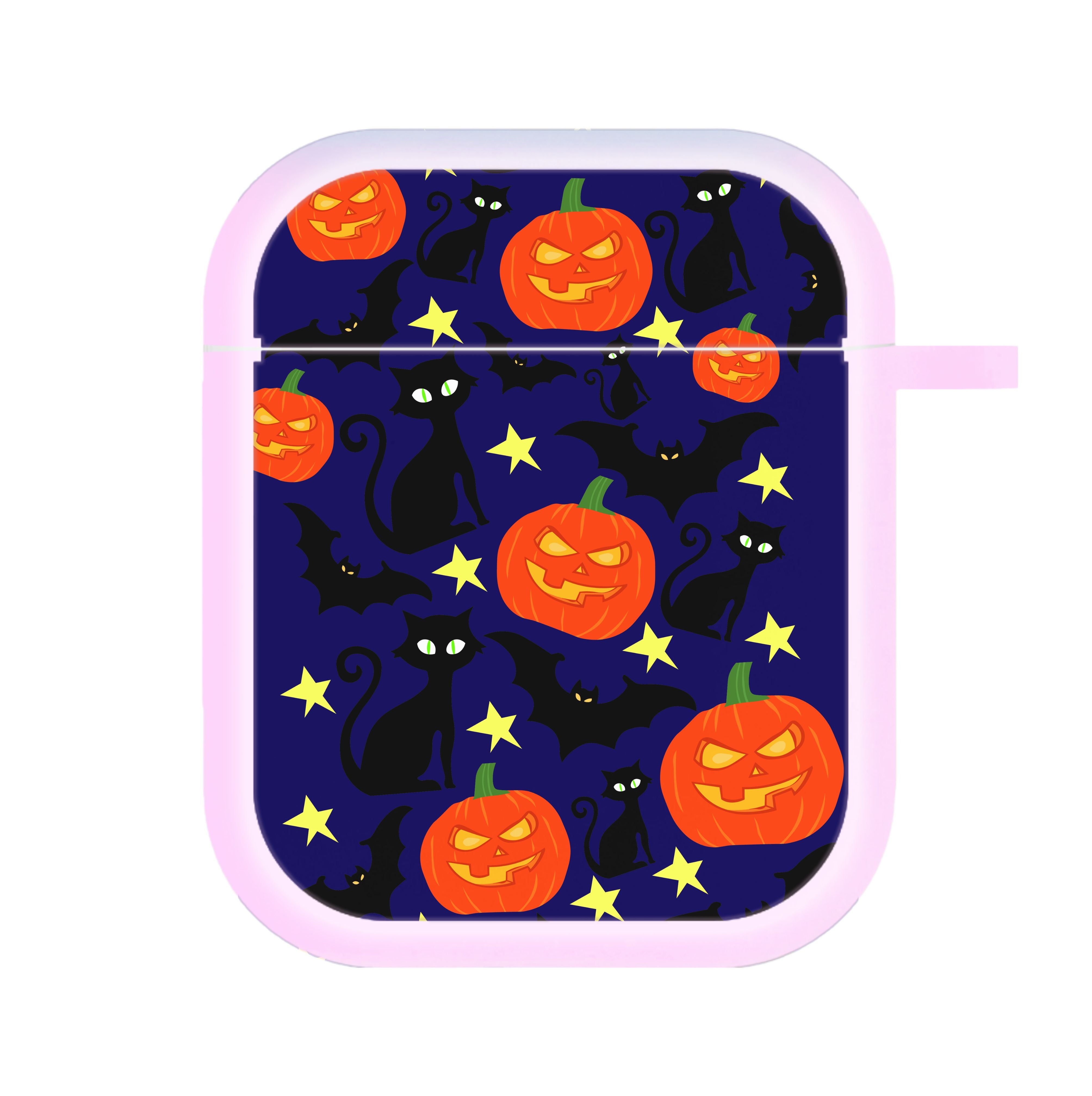 Pumpkin And Cats - Halloween AirPods Case